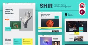 Shir - Creative Agency & Portfolio是一个主题的WordPress模板。官方正版 + 可商用。可快速创建B2B网站、B2C商城、展示型网站、询盘型网站、营销型网站；适用于中文网站、英文网站、多语言网站。国内企业、外贸公司均可选择。