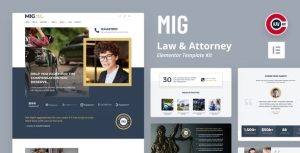 Mig - Law & Attorney是一个主题的WordPress模板。官方正版 + 可商用。可快速创建B2B网站、B2C商城、展示型网站、询盘型网站、营销型网站；适用于中文网站、英文网站、多语言网站。国内企业、外贸公司均可选择。