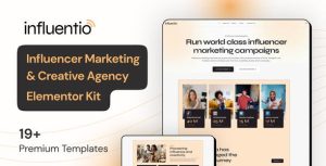 Influentio Influencer Influentio - Marketing & Creative Agency是一个主题的WordPress模板。官方正版 + 可商用。可快速创建B2B网站、B2C商城、展示型网站、询盘型网站、营销型网站；适用于中文网站、英文网站、多语言网站。国内企业、外贸公司均可选择。