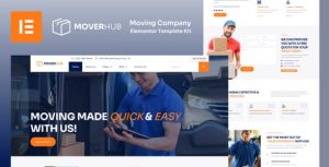 Moverhub - Moving Company是一个主题的WordPress模板。官方正版 + 可商用。可快速创建B2B网站、B2C商城、展示型网站、询盘型网站、营销型网站；适用于中文网站、英文网站、多语言网站。国内企业、外贸公司均可选择。