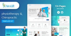 Chirolift - Physiotherapy & Chiropractic是一个主题的WordPress模板。官方正版 + 可商用。可快速创建B2B网站、B2C商城、展示型网站、询盘型网站、营销型网站；适用于中文网站、英文网站、多语言网站。国内企业、外贸公司均可选择。