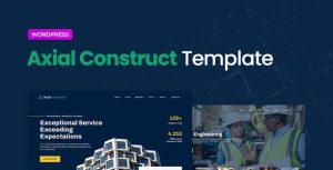 Axial – Construction Company是一个主题的WordPress模板。官方正版 + 可商用。可快速创建B2B网站、B2C商城、展示型网站、询盘型网站、营销型网站；适用于中文网站、英文网站、多语言网站。国内企业、外贸公司均可选择。