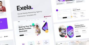 Exela - Social Media Marketing Agency是一个主题的WordPress模板。官方正版 + 可商用。可快速创建B2B网站、B2C商城、展示型网站、询盘型网站、营销型网站；适用于中文网站、英文网站、多语言网站。国内企业、外贸公司均可选择。