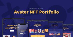 Avatar - NFT Portfolio是一个主题的WordPress模板。官方正版 + 可商用。可快速创建B2B网站、B2C商城、展示型网站、询盘型网站、营销型网站；适用于中文网站、英文网站、多语言网站。国内企业、外贸公司均可选择。
