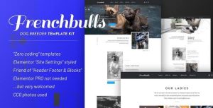 Frenchbulls - Dog Breeder是一个主题的WordPress模板。官方正版 + 可商用。可快速创建B2B网站、B2C商城、展示型网站、询盘型网站、营销型网站；适用于中文网站、英文网站、多语言网站。国内企业、外贸公司均可选择。