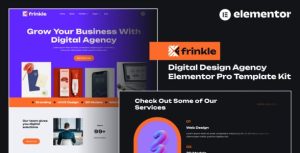 Frinkle - Digital Design Agency是一个主题的WordPress模板。官方正版 + 可商用。可快速创建B2B网站、B2C商城、展示型网站、询盘型网站、营销型网站；适用于中文网站、英文网站、多语言网站。国内企业、外贸公司均可选择。