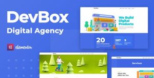DevBox — Creative Digital Agency是一个主题的WordPress模板。官方正版 + 可商用。可快速创建B2B网站、B2C商城、展示型网站、询盘型网站、营销型网站；适用于中文网站、英文网站、多语言网站。国内企业、外贸公司均可选择。