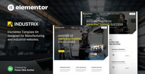 Industrix – Manufacturing & Industrial是一个主题的WordPress模板。官方正版 + 可商用。可快速创建B2B网站、B2C商城、展示型网站、询盘型网站、营销型网站；适用于中文网站、英文网站、多语言网站。国内企业、外贸公司均可选择。