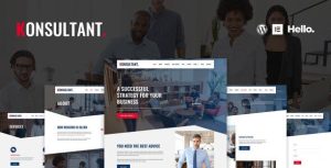 Konsultant - Consultancy Firm是一个主题的WordPress模板。官方正版 + 可商用。可快速创建B2B网站、B2C商城、展示型网站、询盘型网站、营销型网站；适用于中文网站、英文网站、多语言网站。国内企业、外贸公司均可选择。
