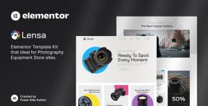 Lensa – Camera & Photography Equipment Store是一个主题的WordPress模板。官方正版 + 可商用。可快速创建B2B网站、B2C商城、展示型网站、询盘型网站、营销型网站；适用于中文网站、英文网站、多语言网站。国内企业、外贸公司均可选择。