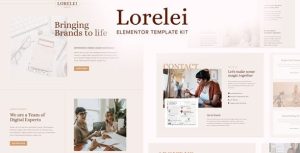 Lorelei - Feminine Business是一个主题的WordPress模板。官方正版 + 可商用。可快速创建B2B网站、B2C商城、展示型网站、询盘型网站、营销型网站；适用于中文网站、英文网站、多语言网站。国内企业、外贸公司均可选择。