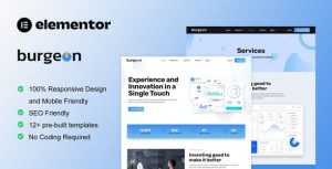 Burgeon - Tech Startup Business是一个主题的WordPress模板。官方正版 + 可商用。可快速创建B2B网站、B2C商城、展示型网站、询盘型网站、营销型网站；适用于中文网站、英文网站、多语言网站。国内企业、外贸公司均可选择。