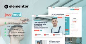 JezzCool - AC Repair Services是一个主题的WordPress模板。官方正版 + 可商用。可快速创建B2B网站、B2C商城、展示型网站、询盘型网站、营销型网站；适用于中文网站、英文网站、多语言网站。国内企业、外贸公司均可选择。