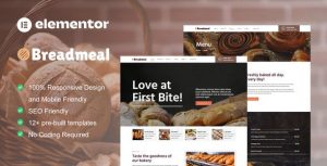 BreadMeal - Bakery & Cake是一个主题的WordPress模板。官方正版 + 可商用。可快速创建B2B网站、B2C商城、展示型网站、询盘型网站、营销型网站；适用于中文网站、英文网站、多语言网站。国内企业、外贸公司均可选择。