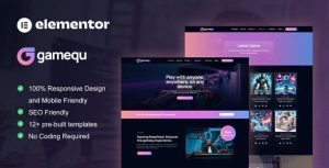 Gamequ - Game Publisher是一个主题的WordPress模板。官方正版 + 可商用。可快速创建B2B网站、B2C商城、展示型网站、询盘型网站、营销型网站；适用于中文网站、英文网站、多语言网站。国内企业、外贸公司均可选择。