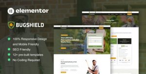 BugShield - Pest Control Service是一个主题的WordPress模板。官方正版 + 可商用。可快速创建B2B网站、B2C商城、展示型网站、询盘型网站、营销型网站；适用于中文网站、英文网站、多语言网站。国内企业、外贸公司均可选择。