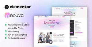 Nouvo - Digital Marketing Agency是一个主题的WordPress模板。官方正版 + 可商用。可快速创建B2B网站、B2C商城、展示型网站、询盘型网站、营销型网站；适用于中文网站、英文网站、多语言网站。国内企业、外贸公司均可选择。