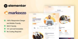Markeezo - SEO & Digital Marketing Agency是一个主题的WordPress模板。官方正版 + 可商用。可快速创建B2B网站、B2C商城、展示型网站、询盘型网站、营销型网站；适用于中文网站、英文网站、多语言网站。国内企业、外贸公司均可选择。