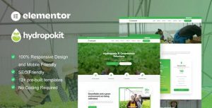 Hydropokit - Hydroponic & Agriculture是一个主题的WordPress模板。官方正版 + 可商用。可快速创建B2B网站、B2C商城、展示型网站、询盘型网站、营销型网站；适用于中文网站、英文网站、多语言网站。国内企业、外贸公司均可选择。
