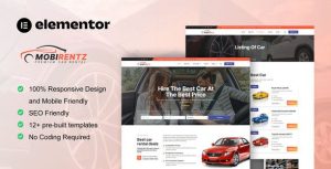 Mobirentz - Car Rental & Auto Dealer是一个主题的WordPress模板。官方正版 + 可商用。可快速创建B2B网站、B2C商城、展示型网站、询盘型网站、营销型网站；适用于中文网站、英文网站、多语言网站。国内企业、外贸公司均可选择。