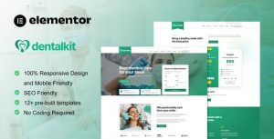 Dentalkit - Dentist & Medical Service是一个主题的WordPress模板。官方正版 + 可商用。可快速创建B2B网站、B2C商城、展示型网站、询盘型网站、营销型网站；适用于中文网站、英文网站、多语言网站。国内企业、外贸公司均可选择。