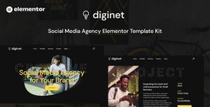 Diginet - Social Media Marketing Agency是一个主题的WordPress模板。官方正版 + 可商用。可快速创建B2B网站、B2C商城、展示型网站、询盘型网站、营销型网站；适用于中文网站、英文网站、多语言网站。国内企业、外贸公司均可选择。