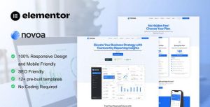 Novoa - Saas & Finance Software Service是一个主题的WordPress模板。官方正版 + 可商用。可快速创建B2B网站、B2C商城、展示型网站、询盘型网站、营销型网站；适用于中文网站、英文网站、多语言网站。国内企业、外贸公司均可选择。