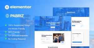 Pabriz - Engineering & Industrial Service是一个主题的WordPress模板。官方正版 + 可商用。可快速创建B2B网站、B2C商城、展示型网站、询盘型网站、营销型网站；适用于中文网站、英文网站、多语言网站。国内企业、外贸公司均可选择。