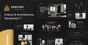 Merraki - Interiors & Architecture是一个主题的WordPress模板。官方正版 + 可商用。可快速创建B2B网站、B2C商城、展示型网站、询盘型网站、营销型网站；适用于中文网站、英文网站、多语言网站。国内企业、外贸公司均可选择。
