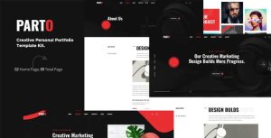 Parto – Creative Personal Portfolio是一个主题的WordPress模板。官方正版 + 可商用。可快速创建B2B网站、B2C商城、展示型网站、询盘型网站、营销型网站；适用于中文网站、英文网站、多语言网站。国内企业、外贸公司均可选择。