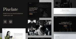 Pixelate - Portfolio & Photography是一个主题的WordPress模板。官方正版 + 可商用。可快速创建B2B网站、B2C商城、展示型网站、询盘型网站、营销型网站；适用于中文网站、英文网站、多语言网站。国内企业、外贸公司均可选择。