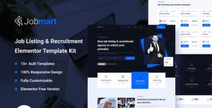 JobMart - Human Resources & Recruitment Agency是一个主题的WordPress模板。官方正版 + 可商用。可快速创建B2B网站、B2C商城、展示型网站、询盘型网站、营销型网站；适用于中文网站、英文网站、多语言网站。国内企业、外贸公司均可选择。