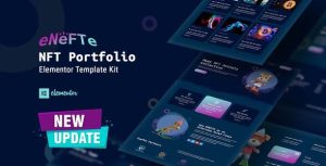 Enefte - NFT Portfolio是一个主题的WordPress模板。官方正版 + 可商用。可快速创建B2B网站、B2C商城、展示型网站、询盘型网站、营销型网站；适用于中文网站、英文网站、多语言网站。国内企业、外贸公司均可选择。