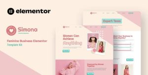 Simona - Feminine Business是一个主题的WordPress模板。官方正版 + 可商用。可快速创建B2B网站、B2C商城、展示型网站、询盘型网站、营销型网站；适用于中文网站、英文网站、多语言网站。国内企业、外贸公司均可选择。