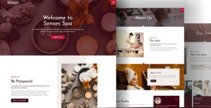Senses - Beauty Spa Salon是一个主题的WordPress模板。官方正版 + 可商用。可快速创建B2B网站、B2C商城、展示型网站、询盘型网站、营销型网站；适用于中文网站、英文网站、多语言网站。国内企业、外贸公司均可选择。