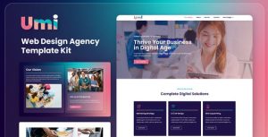 Umi - Web Design Agency是一个主题的WordPress模板。官方正版 + 可商用。可快速创建B2B网站、B2C商城、展示型网站、询盘型网站、营销型网站；适用于中文网站、英文网站、多语言网站。国内企业、外贸公司均可选择。