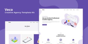 Veco - Creative Agency是一个主题的WordPress模板。官方正版 + 可商用。可快速创建B2B网站、B2C商城、展示型网站、询盘型网站、营销型网站；适用于中文网站、英文网站、多语言网站。国内企业、外贸公司均可选择。